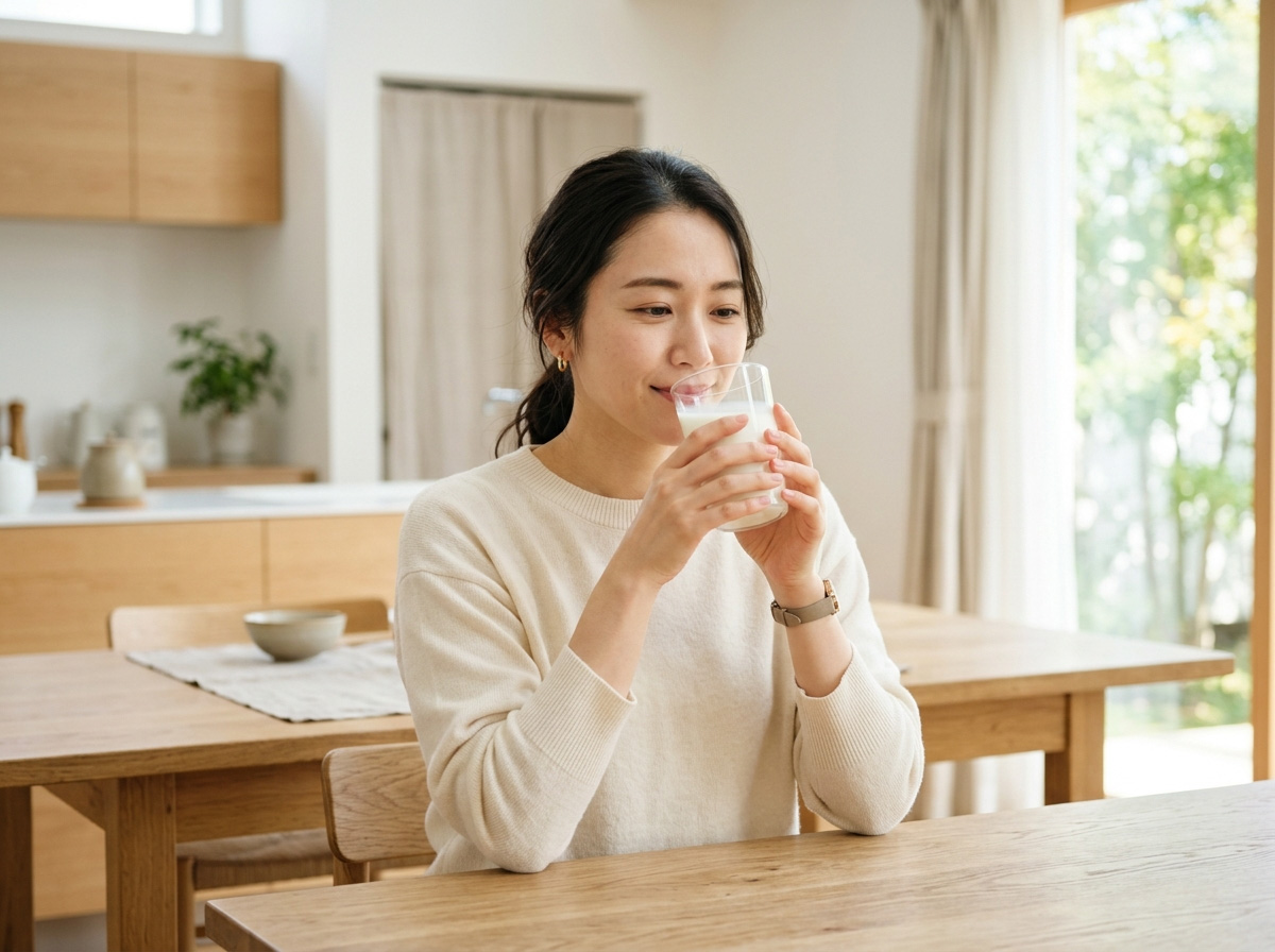 ホエイプロテインを飲むイメージ